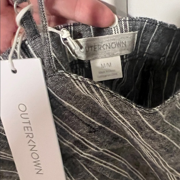 Outerknown Black and White Striped Camisole - Picture 2 of 2